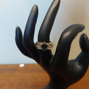 💍 3/$10 💍  Faux Oval Cute Sapphire and Diamond Ring
